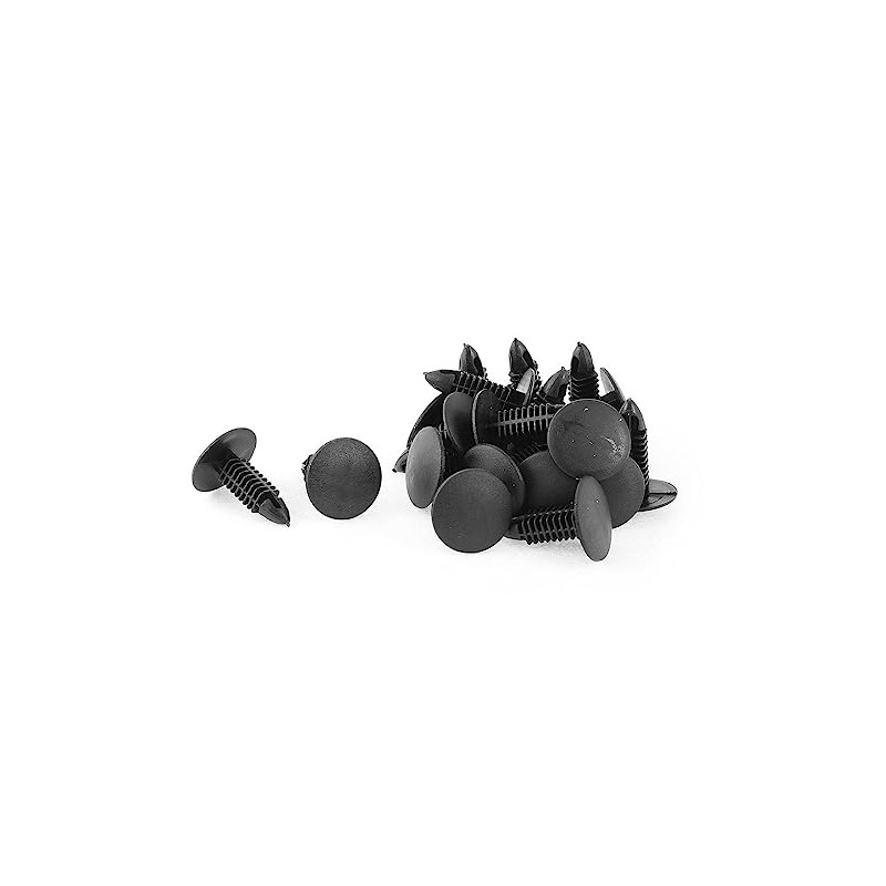 20 Pcs Black Plastic Rivet Protector Clips for Trim and