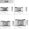 Metal Quick Side Release Buckle 1 PCS Metal Quality Webbing