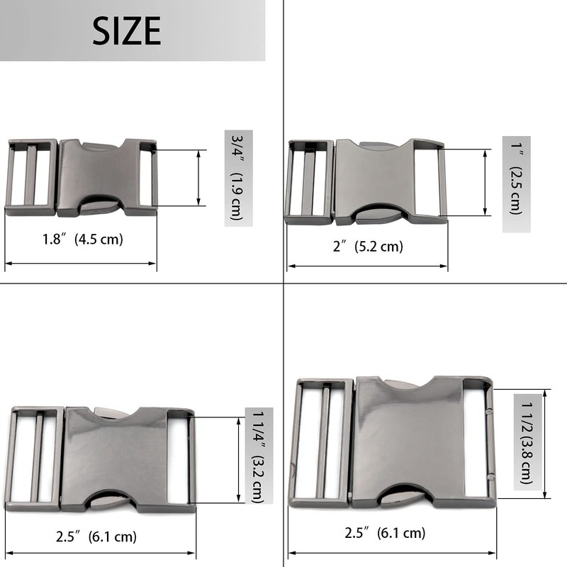 Metal Quick Side Release Buckle 1 PCS Metal Quality Webbing