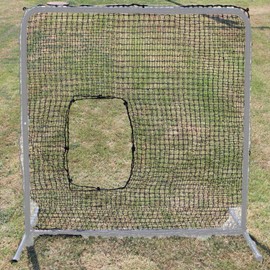 Cimarron Sports Replacement 7 x 7 Foot Underhand Softball Fast & Slow Pitch Protective Portable Pitching Screen Safety Netting, Net Only