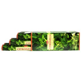 Fenny's Creations Citronella Incense Sticks Indian Hand Rolled Eco-Friendly Home Garden Office Best for Meditation and Yoga, Unique Aromatherapy, Relaxation (Pack of 12, 240 Sticks)