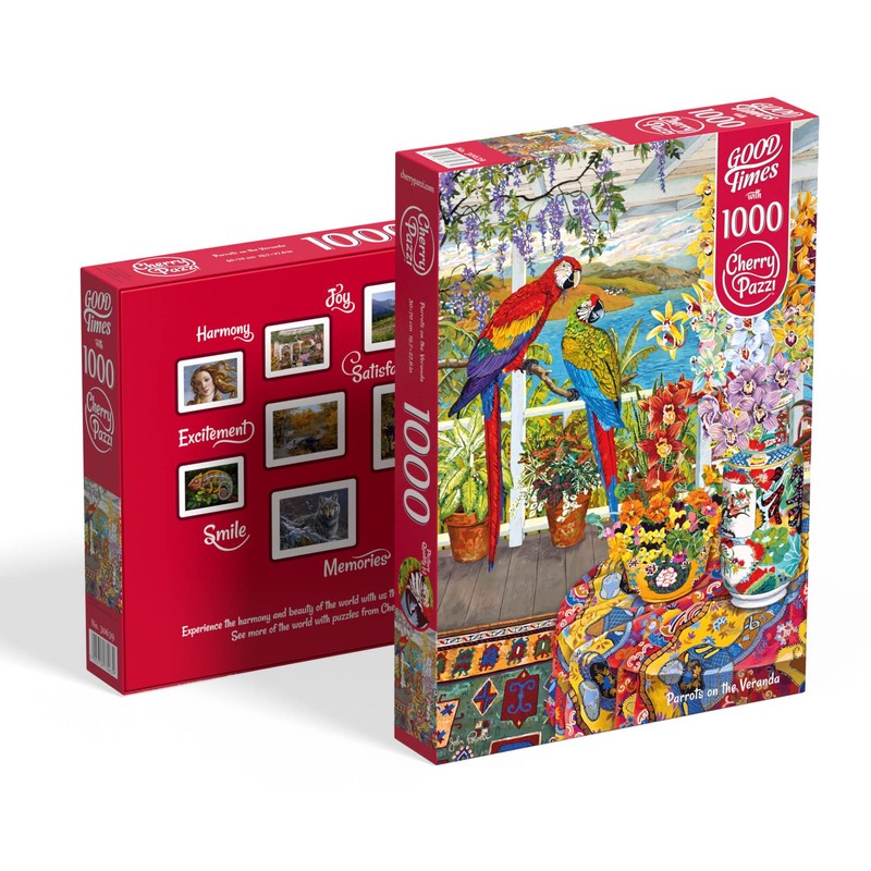 Puzzle 1000 Pieces: Perroquets sur la véranda