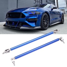 2 barras de puntal divisores ajustables, 8 a 13 pulgadas, barra de puntal de labio delantero, barras de soporte universales para amarre (azul, 10 a 13 pulgadas)