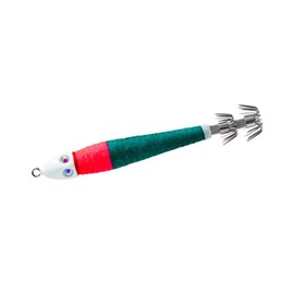 YO-ZURI Four-Eyed Lead Squid Jig, No. 20 (2.6 oz (75 g)), BLRM:02 (Blue Luminous Red Green)