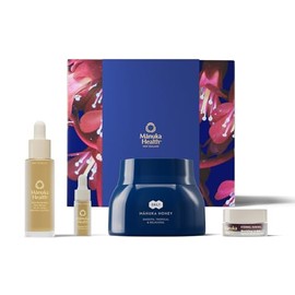 Manuka Health Daily Essentials Kit, Contains Manuka Honey Daily MGO 400+, Pro Vitality Daily Restorative Face Serum, Eternal Renewal Lip Balm, and Mini Eternal Renewal Face Serum