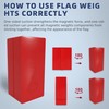 FALHBBA 6 Pack Flag Weights for Winds Flag Magnets Weights