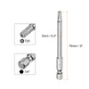 sourcing map T25 Security Torx Bit 1/4" Hex Shank 3"