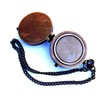 Engravable Compass Nautical Pocket Brass Compass with Leather Carry Case,Pirates