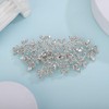 Rumtock Vintage Leaf Rhinestones Beads Silver Hair Clip for Women