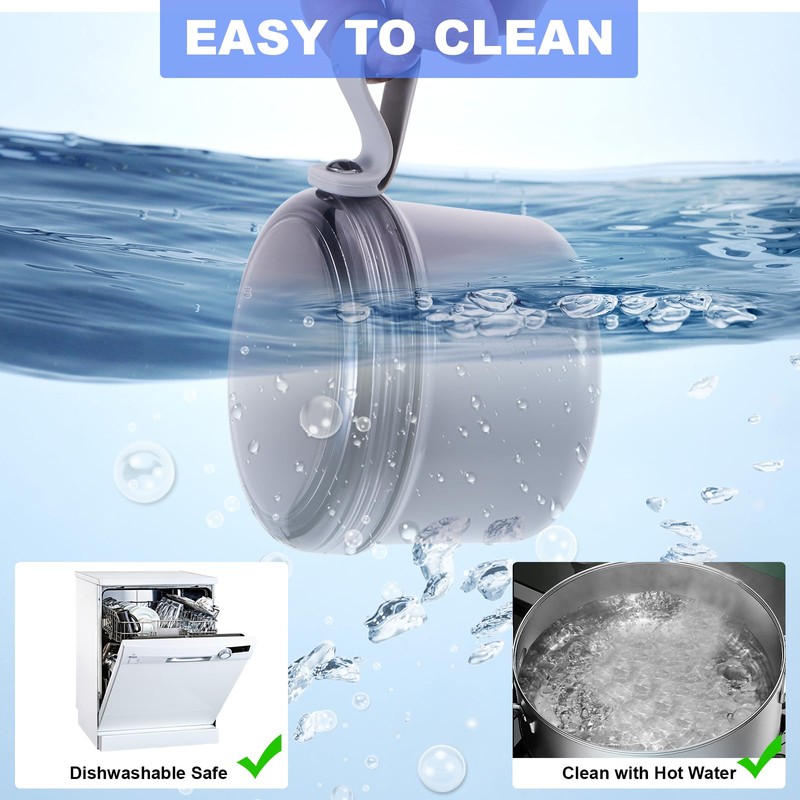 Denture Case, Leak Proof Denture Bath Cup for Travel, Denture