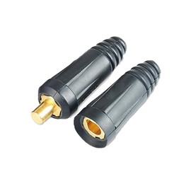 Welding Cable Connector, DKJ35-50 Male Female Rubber Brass Dinse Quick Fitting for Electric Welding Machine