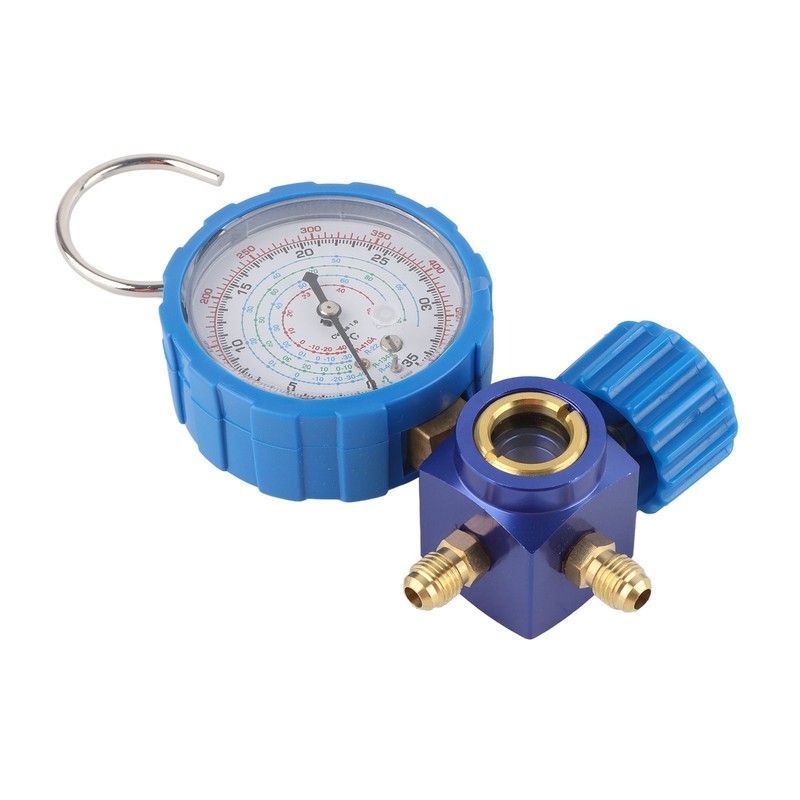 Air Condition Manifold Gauge Manometer&amp; Valve 500psi 35kgf cm With