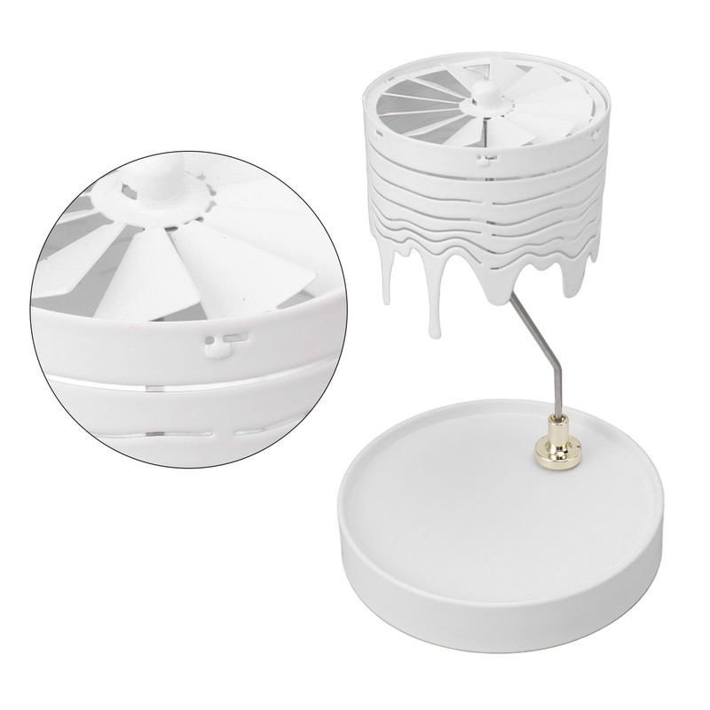 Christmas Tree Carousel Spinning Candle Holder Stainless Steel Rotary Tree