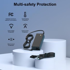 KAQIAR DC 19V Power Cord Compatible with LG Monitor 34" 32" 29" 27" 24" 23" 22" 20" 19" LED LCD Widescreen Ultrawide HDTV HD TV,19V 1.2A 1.3A 1.6A 1.7A 2.1A 2.53A 3A 3.3A 3.42A AC Power Adapter