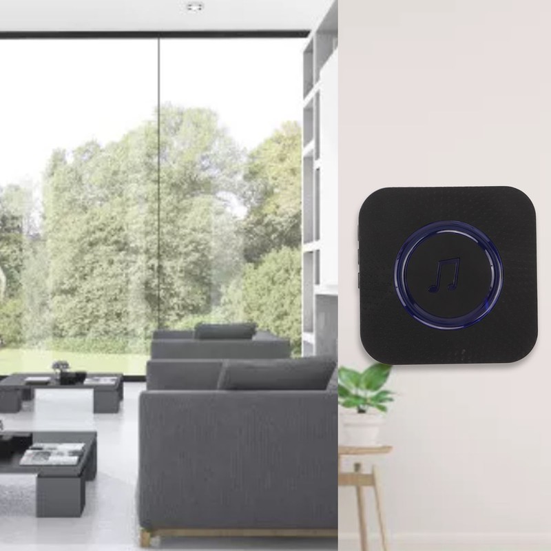 Wireless Door Bell IP55 Waterproof Electronic Doorbell 5 Levels Adjustable