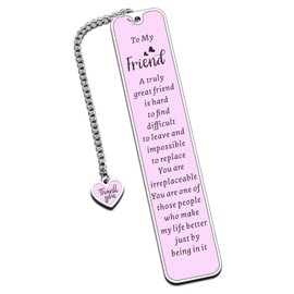 Friendship Gifts for Women Purple Bookmark for Book Lovers Best Friend Birthday Gifts for Women Soul Sister Friendship Bookmarks for Reading Woman Long Distance Friendship Reader Book Club Present
