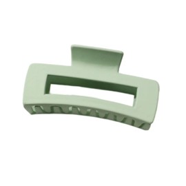 Green Solid Hair Claws Large Clips Strong Hold Big Claw Barrettes Hair Accessories for Women Girls Thick Thin Long Hair No Slip Square Hairpin