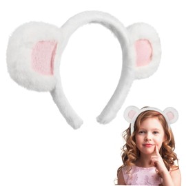 Outanaya Lightweight Bear Headband Smooth Surface Cute Bear Ears for Birthday Christmas Events