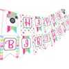Pop, banderines de fiesta de cumpleaños con texto en inglés