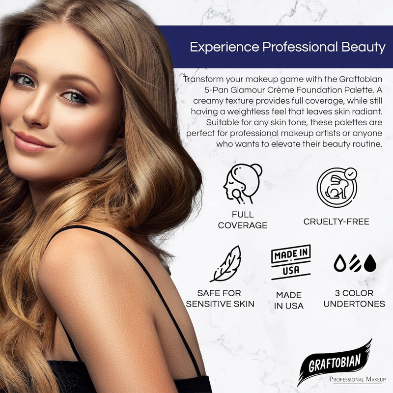 Graftobian High Definition Glamour Creme Palette, Cool #2