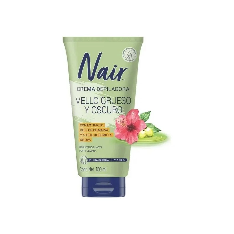 Crema Depilatoria Corporal Nair Vello Grueso Y Oscuro 150 Ml
