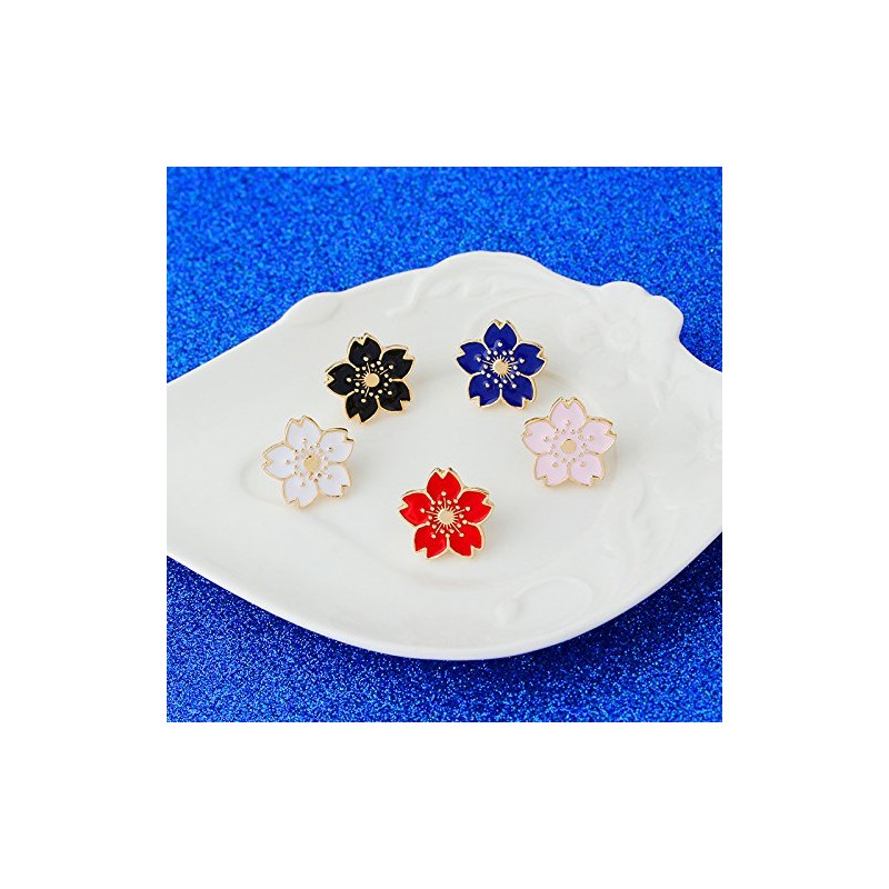 AFKshop Cherry Blossom Lapel Pin Set of 5