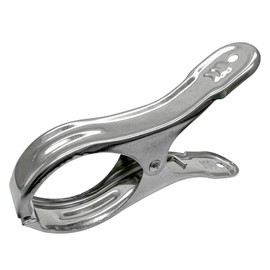 6 Pack Stainless Steel Clothespins,Large Metal Clothespins Peg Jumbo Size,Quilt Clips,Beach Towel Clips,Smooth Edge Not Rust