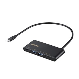 Buffalo USB 3.2 (Gen 2) Bus Power 4-Port PD Ready Hub Black BSH4U505C1PBK