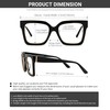 VOOGLAM Square Blue Light Glasses for Women Men Anti Eyestrain