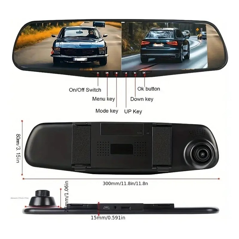 Camara De Reversa Espejo Retrovisor Accesorios Para Autos Hd