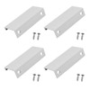 4Pcs Hidden Drawer Pulls Mount Finger Edge Pull Finger Edge
