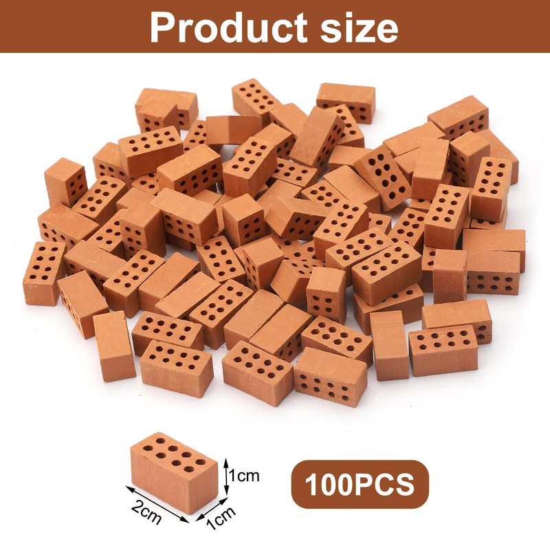 APOMOONS 100 Pcs Mini Bricks, Sim Micro Bricks for Garden,