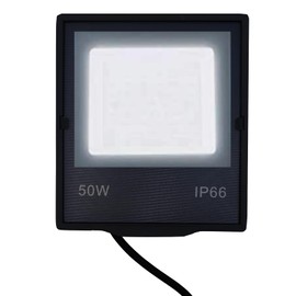 51buyoutgo Flood Light Outdoor, 50W Waterproof IP66 Security Light Outside Outdoor LED Cold White 5000LM 6500K Floodlight Mains Powered for Garage Garden Backyard Forecourt Stadiums Warehouse