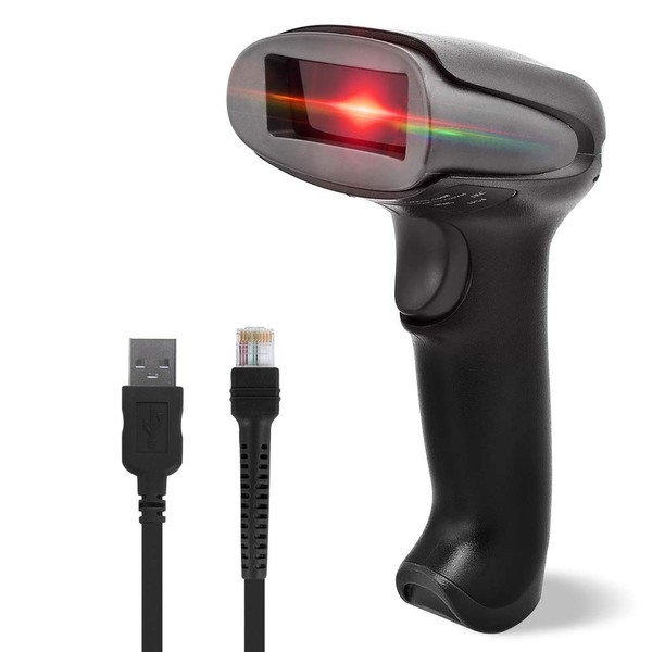 NETUM Barcode Scanner USB 2.0 Wired Handheld 1D Laser Bar