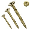 Jet-Fast Original Universal screws, Duo-countersunk head, self-drill bit, gold, 11404x40n