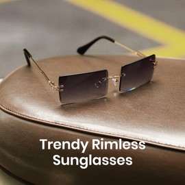 Cyxus Women's Colored Lens Sunglasses, UV Protection, UV Protection, Square Frame, Small Face Effect, Travel, Campaign, Driving, Fishing, etc, 01 gray