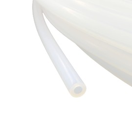 100% Pure Virgin PTFE Tubing, 1/4 inch OD x 1/8 inch ID, 5 FT Length, Heavy Wall Tube, Natural Color, Extreme Pressure & Temp. Rated, Made in USA.