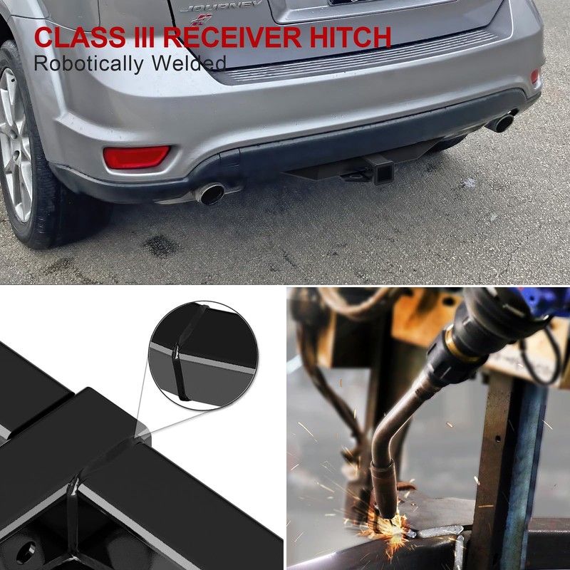 APS Rear Towing Hitch Receiver, Class 3 Trailer Hitch Compatible
