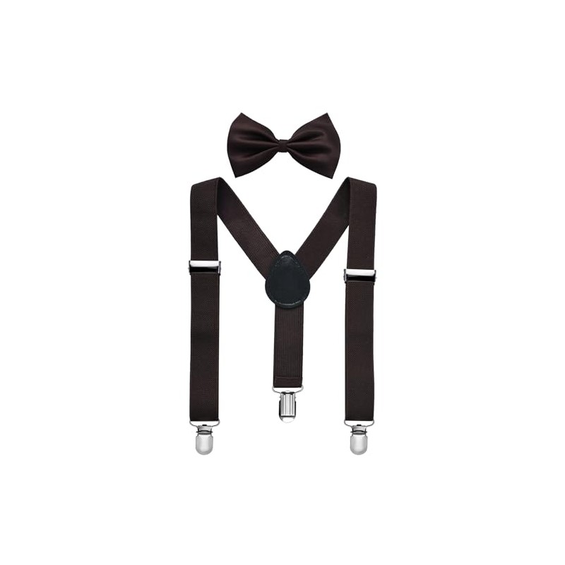 Miobo Unisex Kids Bow Tie Braces - Stylish and Practical