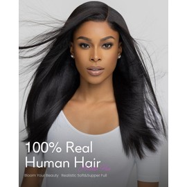 Arabella 13x4 Lace Front Wigs Human Hair Pre Plucked Pre Bleached Human Hair Wig 230% Density Frontal Wigs Human Hair Natural Wigs For Black Women(16 inch straight wig)