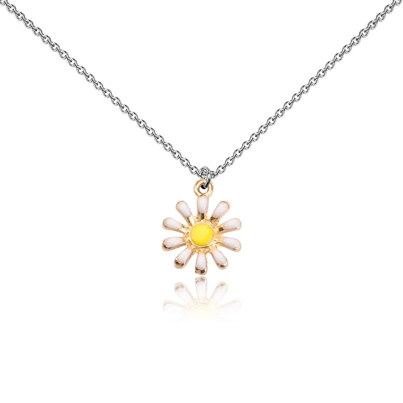 WUSUANED Daisy Flower Necklace Daisy Princess Fan Gift Daisy Inspired