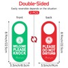 2PCS Do Not Disturb Door Hanger Sign for Office，Double-Sided Please