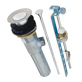 Kingston Brass KB1007 Columbia Bathroom Sink Drain, 2.13-inch Diameter, Brushed Nickel/Polished Chrome