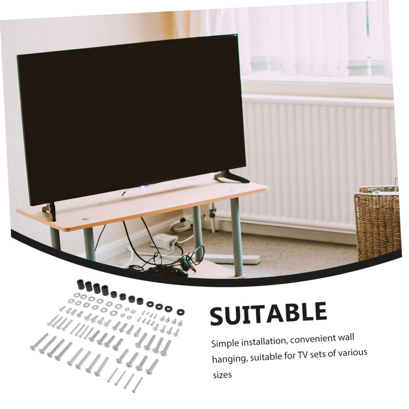 CIYODO Easy Mount Tv Wall Mounting Hardware 88pcs Kit Television
