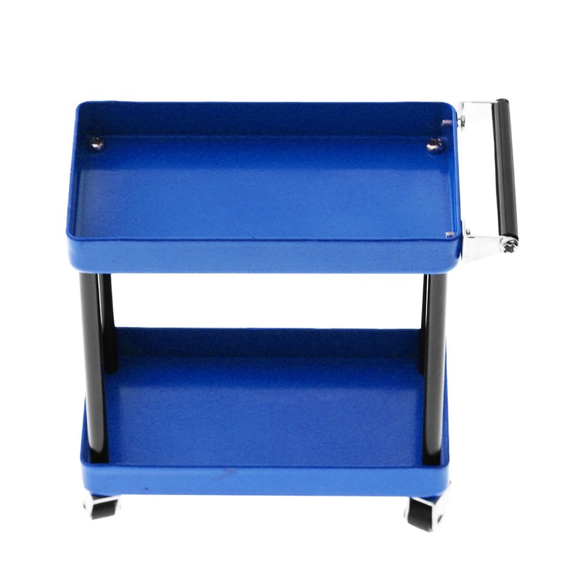 Mini 2‑Tier Tools Storage Trolley Mobile Workshop Garage Repair RC