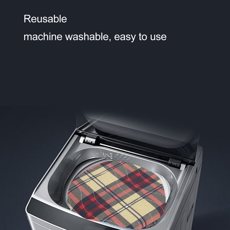 Incontinence Bed Pads Stain Masking Washable Reusable Plaid Underpads for