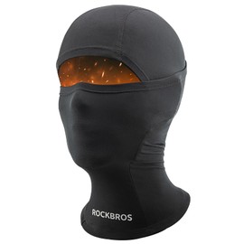 ROCKBROS Kids Balaclava Ski Mask Thermal Windproof Kids Balaclava Mask for Cold Weather Boys Girls Black