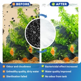 GOZILLA 10 Pack Cartridges Turtle Tank Filter Replacement Plates, Suitable for 3.5W 74GPH Low Water Turtle Tank Filter