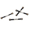 4Pcs RC Car Camber Links Black Aluminium Alloy Reduce Vibration