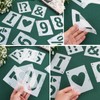 Versatile 42-Piece Letter Stencil Set - Reusable Stencils for Crafts,